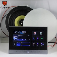 T7 Akıllı Ev WiFi Duvara Monte Amplifikatörler Dokunmatik Ekran 7" Bluetooth Tuya Uygulaması Uzaktan Kumanda 2 Bölgeli Ses 8x30w Hoparlör