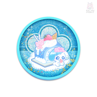 Sous-verre en acrylique personnalisé à paillettes liquides flottantes, motif personnage de dessin animé, pour cadeaux et DIY, prix usine