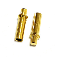 Connecteur de batterie médicale en laiton personnalisé borne à broche plaqué or 2mm fiche banane Type mini en acier inoxydable CNC mécanique