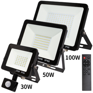 Projecteur intelligent à LED 50W Aluminium IP65 Éclairage extérieur avec capteur PIR AC 110V/220V pour jardin et entrepôt - Product Image 2