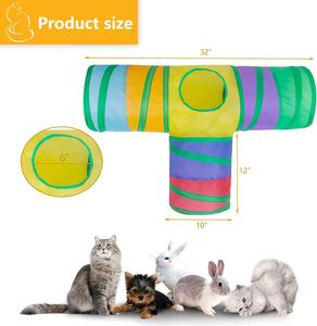 Túnel Plegable para Gatos, Casa de Juegos Portátil para Mascotas, Túnel para Cachorros, para Perros Pequeños, Corralito Transpirable para Mascotas, Juguete para Gatos de Interior y Exterior - Product Image 2