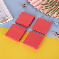 Nouveau bloc-notes autocollant carré 7,5x7,5 cm, couleur personnalisée, logo imprimé, papier adhésif, papeterie de bureau