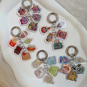 Customized Cartoon Creative Digital Photo Keychain Transparent UV Printing Cute Style Acrylic Keychain