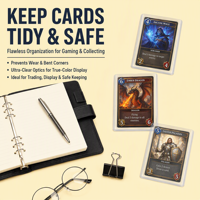 Porte-cartes rigides transparents en PVC 3x4 pour cartes de visite – Design minimaliste en plastique sans fermeture