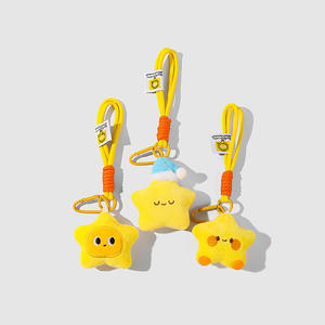 LLavero de felpa, venta al por mayor, colgante de bolsa de muñeca de estrella pequeña, llavero ligero de cuerda trenzada de gama alta, accesorio colgante de pareja único - Product Image 4