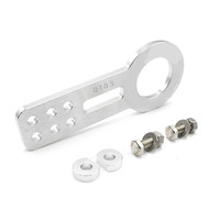 JDMotorsport88 Crochet de remorquage avant universel pour voiture de course en aluminium anodisé CNC T6061 JDM