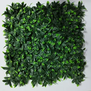 50x50 cm 인공 울타리 벽, 12 개의 초록의 벽 패널, 초록의 배경 커텐 옥외용 UV 프라이버시 펜스 스크린
