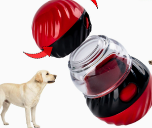 Barbell <b>Dog</b> Treat Dispenser <b>Toy</b> Adjustable Leakage Hole <b>Interactive</b> IQ Puzzle <b>Toy</b> <b>for</b> <b>Dogs</b> - Product Image 4