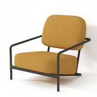 Design élégant, cadre en métal, mousse à mémoire épaisse, Style moderne, unique, chaise de canapé de loisirs pour réception de café