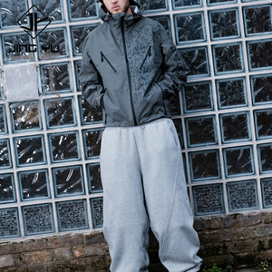 Tùy chỉnh thiết kế logo Zip Up polyester nylon ngoài trời Đi Bộ Đường Dài quần áo Áo Khoác Trọng lượng nhẹ không thấm nước Áo Gió Áo khoác nhà sản xuất - Product Image 1