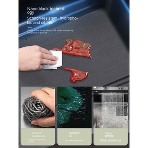 Lavello da Cucina Monoblocco in Acciaio Inox 304 con Display Digitale a Nido d'Ape, Scarico a Sinistra, Rubinetto Estraibile e Lavapiatti - Product Image 4