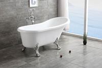 Baignoire autoportante ovale moderne de luxe en acrylique, écologique, pour trempage profond, avec drain, pour intérieur, familles