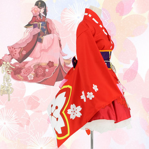 Sakura Fairy Kimono Cosplay Costume Polyester Anime Stage Outfit Summer 2021 - Product Image 3