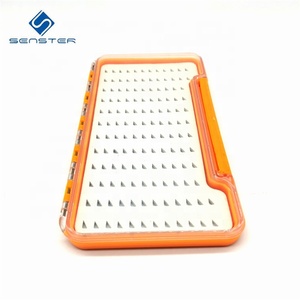 Fly Fishing Boxes Silicone Super Slim Fishing Storage Fishing Tackle Case Waterproof Best Pocket Sizes
