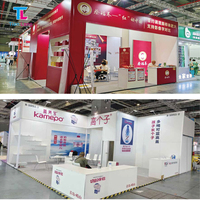 Stand d'exposition modulaire LED sans outil en aluminium de 62 mm pour salon professionnel, événementiel et portable