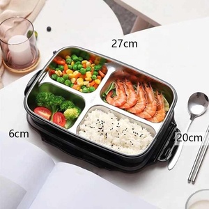 Assiette <span class=keywords><strong>de</strong></span> santé isolante pour bébé, boîte à lunch en acier inoxydable 304, vaisselle, <span class=keywords><strong>cantine</strong></span> pour étudiants - Product Image 1