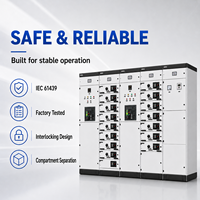 Gabinete de Energía Extraíble MNS 400V 2500A con Clasificación IP54 para Infraestructura Aeroportuaria IEC 61439