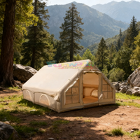 Vente d'usine Tente gonflable à deux chambres et un salon Ouverture automatique rapide Tente de camping Gonflables d'extérieur Tente pneumatique