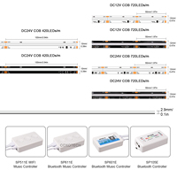Tira de LED COXO Ws2812b 144 Rgbic, Pixel DMX Programable, Rgbw Multicolor, Ws2812b 12v, Tira de LED Cob Rgb Direccionable Individualmente