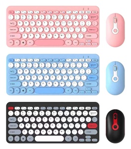 2024 nouveaux Mini <span class=keywords><strong>clavier</strong></span> et souris Combos belle couleur mince mince 2.4g Plug Play claviers sans fil ensemble de souris pour ordinateur portable Mac PC - Product Image 6