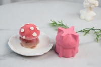 Moule à pâtisserie en silicone en forme de champignon mignon