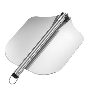 Pala para <span class=keywords><strong>Pizza</strong></span> de Óxido de Aluminio Resistente a Altas Temperaturas de 12 Pulgadas con Mango Plegable Desmontable - Product Image 2