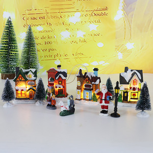 <strong>Christmas</strong> Desktop Ornaments Building LED Lighted <strong>Christmas</strong> <strong>Village</strong> <strong>Houses</strong> Decoration - Product Image 2