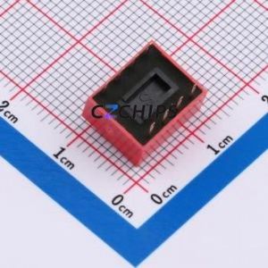 ZX-2.54BM-4PZC DIP Switch Through hole Component (THT) Switch Flat Toggle, Raised Type Single Pole Single Throw 4 PC Pin - Product Image 2