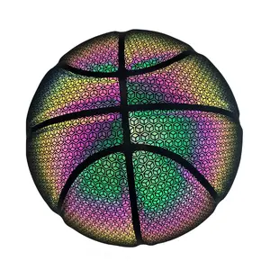 Recomendar Reflective Basketball Yiwu Factory Produced with Cheap Price Support to Customize the Logo on the Ball