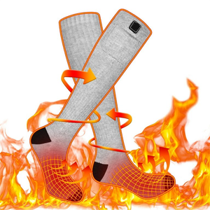 Nouveau Design Sport Chaussette Hommes/Femmes Chaussettes Chauffantes <span class=keywords><strong>Électrique</strong></span>s Imperméables Chaussettes Chauffantes Légères pour Camping Pêche - Product Image 1