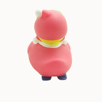 Jouets en plastique écologiques en caoutchouc souple en forme de canard rose personnalisé, animaux mignons, marque Hoking, fabriqués en Guangdong, pour enfants de 0 à 24 mois