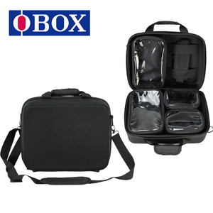 OBOX Oxford, organiseur de maquillage portable multifonction pliable, poignée souple, grande capacité, séparateurs réglables, motif personnalisé - Product Image 3