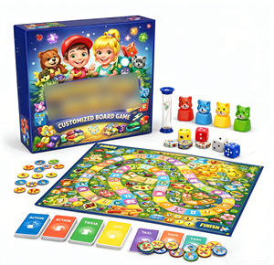 วัสดุเป็นมิตรกับสิ่งแวดล้อม รับผลิตบอร์ดเกมตามสั่ง พร้อมโลโก้ การ์ดเกม ของเล่นบนโต๊ะ พกพาสะดวก ทนทาน ความบันเทิงสำหรับครอบครัว ของแท้ - Product Image 1