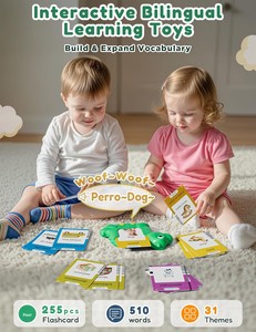 Tarjetas de Memoria con Forma de Dinosaurio <span class=keywords><strong>en</strong></span> Español e Inglés, 510 <span class=keywords><strong>Palabras</strong></span> Visuales, Juguete Educativo Bilingüe para Terapia del Habla y Autismo, Verde - Product Image 2