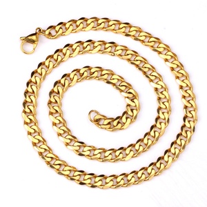 Collar de Cadena Gruesa de Acero Inoxidable con Baño de Oro PVD de 18K, Diseño Hiphop, el Más Vendido de ASON, para Hombre y Mujer - Product Image 4