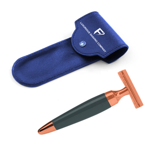 Maquinilla de afeitar de seguridad clásica de doble filo con mango de madera Hoja de acero inoxidable Reutilizable Metal Based Classic - Product Image 5