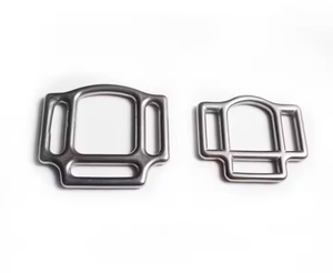 不锈钢<span class=keywords><strong>2</strong></span>或3环方形可调15毫米20毫米25毫米金属滑块扣马笼扣笼扣 - Product Image 1