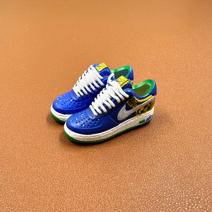 Molde de Zapatos Aj, Zapatos Desnudos <span class=keywords><strong>Air</strong></span> <span class=keywords><strong>Force</strong></span> One, Par de <span class=keywords><strong>Af1</strong></span> Mini, Zapatos de Baloncesto Tridimensionales 3D, Adornos Modernos para Escritorio - Product Image 2