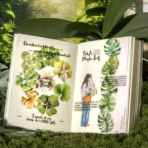 1パックあたり25枚の形をしたステッカーパック葉のための詩コレクション6ロマンチックな葉のテーマ - Product Image 3