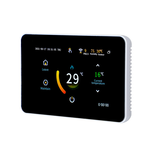 Tuya Smart Home Indoor Horizontal Screen  Thermostat Digital Water Heater Thermostat