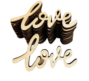 أحرف خشبية مجوفة تصنعها بنفسك بحجم قابل للتخصيص لتزيين عيد الحب - Product Image 5