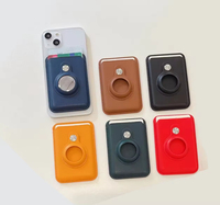 Premium RFID-blockierende, personalisierte, schlanke Herren-Geldbörse aus PU-Leder mit Magnetverschluss und Kreditkartenfach, kompatibel mit AirTag-Tasche