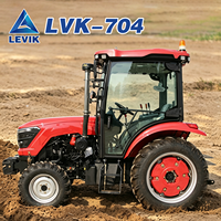 Tracteur certifié CE EPA 70HP 4WD, tracteur hydraulique portable pour la culture agricole et la construction municipale