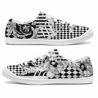Chaussures en toile unisexes tendance, logo personnalisé, chaussures de marche, baskets à lacets, respirantes, souples, POD ODM OEM