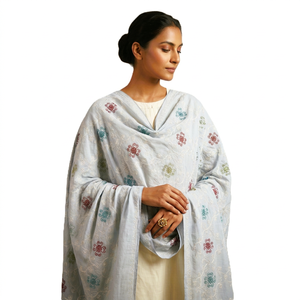 Wholesale Women Shawl Wrap Scarf Floral Pattern Lightweight Breathable Ethnic Scarf Modest Wear Daily Wrap OEM - Product Image 2
