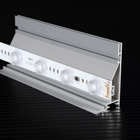 Profil SEG en aluminium de 100 mm de profondeur pour caisson lumineux en tissu, aspect sans cadre, fournisseur pour affichage publicitaire intérieur