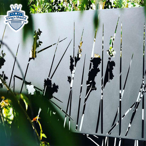 Valla de pantalla de Metal cortada con láser, paneles decorativos de aluminio de acero inoxidable para interiores, separadores de habitación, Biombos de pantalla personalizados - Product Image 2