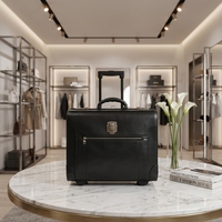 Valise de voyage en cuir de luxe moderne personnalisée, nouvelle valise à roulettes en cuir de vachette PU, approuvée par les compagnies aériennes, fabriquée à la main
