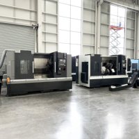 Torno CNC de bancada inclinada para torneado horizontal con sistema de control CNC GSK/Fanuc, torno CNC para metal TCK50 TCK56