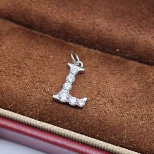 Collier avec pendentif lettre en argent 925 classique UM Jewelry pour femmes, enfants, anniversaires, mariages et occasions de fête - Product Image 5